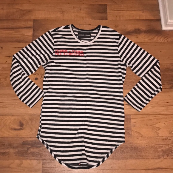 HOMEE + FEMME Other - HOMME + FEMME STRIPPED LONG SLEEVE SHIRT